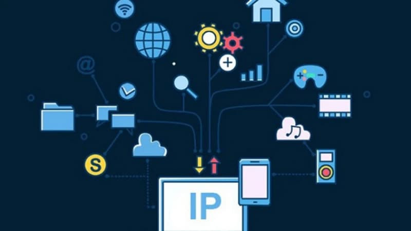 Hình minh họa ứng dụng địa chỉ IP Public trong môi trường doanh nghiệp, kết nối máy chủ và thiết bị mạng