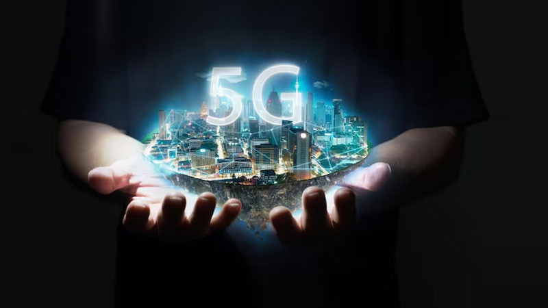 Hình nền 4K ánh sáng và đường nét kỹ thuật