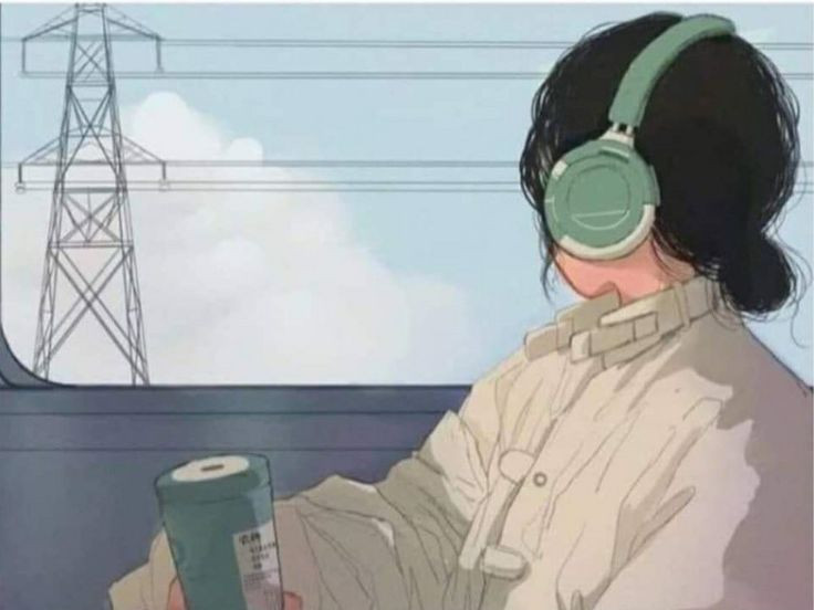 Hình nền anime buồn với biểu cảm gương mặt u sầu