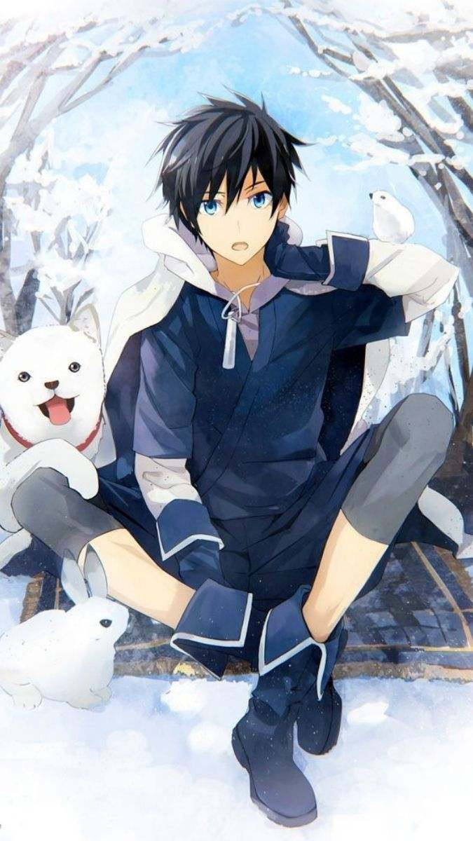 Hình nền anime nam ngầu với hiệu ứng đặc biệt