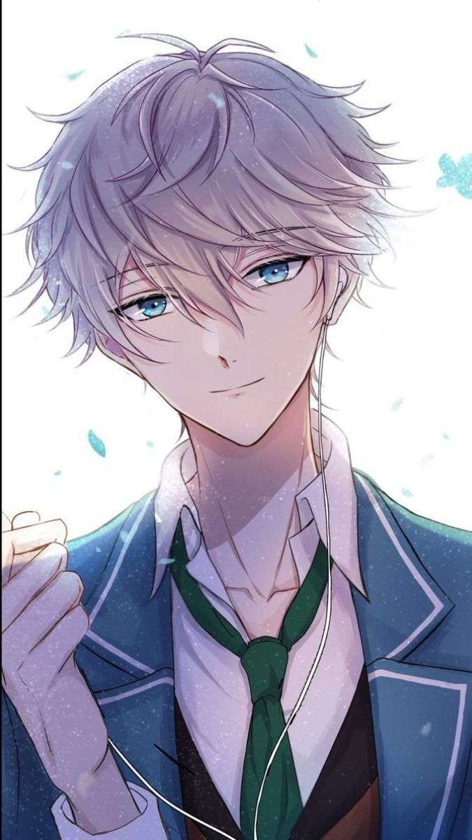 Hình nền anime nam ngầu với phong cảnh thiên nhiên