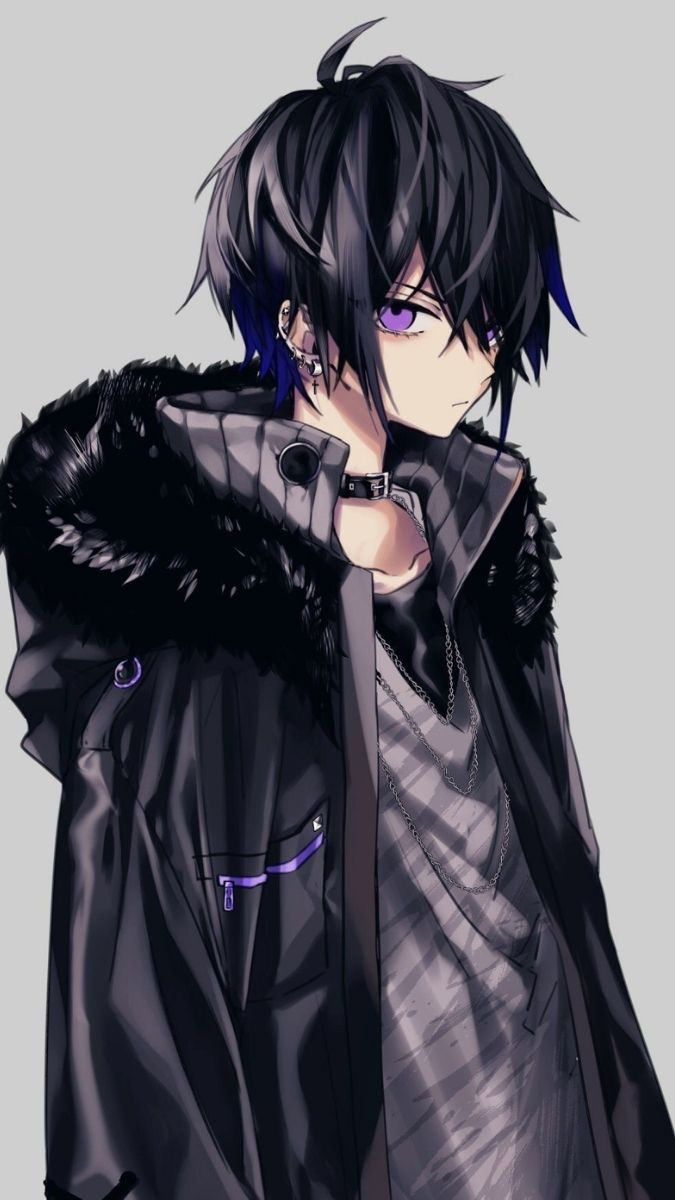 Hình nền anime nam ngầu với phong thái tự tin