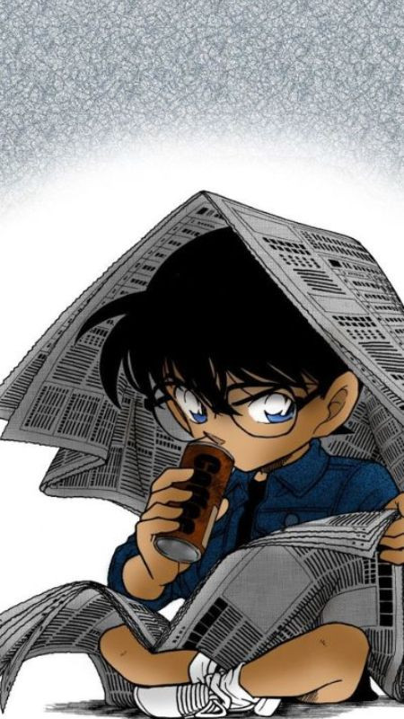 Hình nền Conan ngầu 4K với biểu cảm quyết đoán