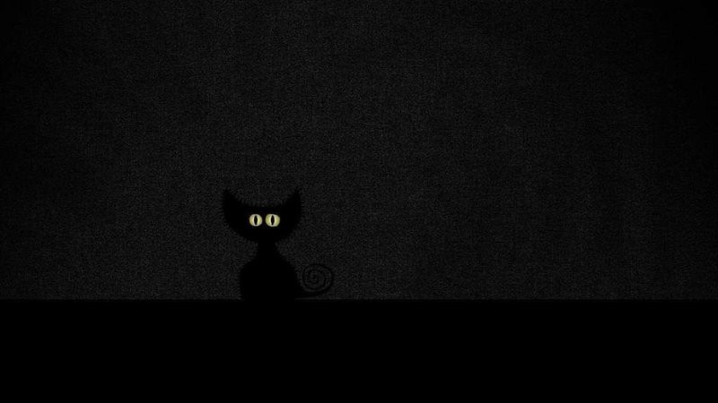 Hình nền đen Minimalism với núi