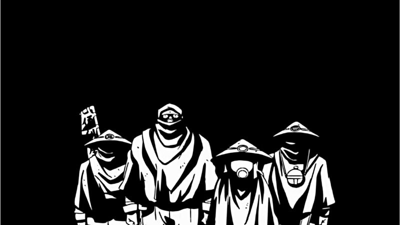 Hình nền đen Punk với hình ảnh động vật