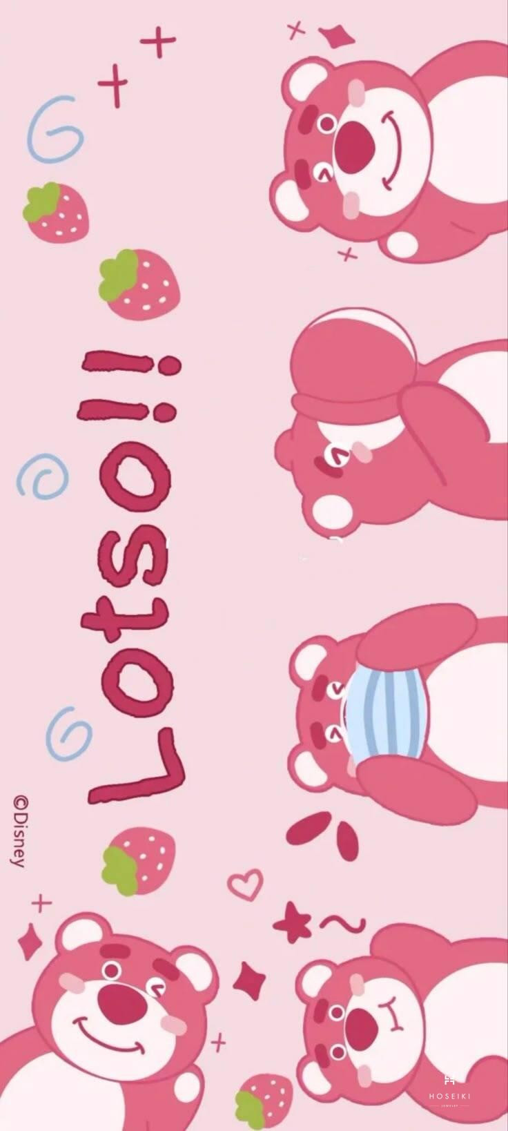 Hình nền gấu dâu với nền trắng