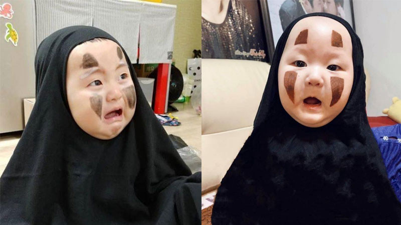 Hình nền ma vô diện cosplay đáng yêu và phổ biến