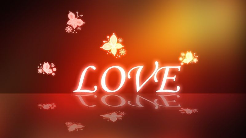 Hình nền màu hồng với chữ viết và trích dẫn tình yêu