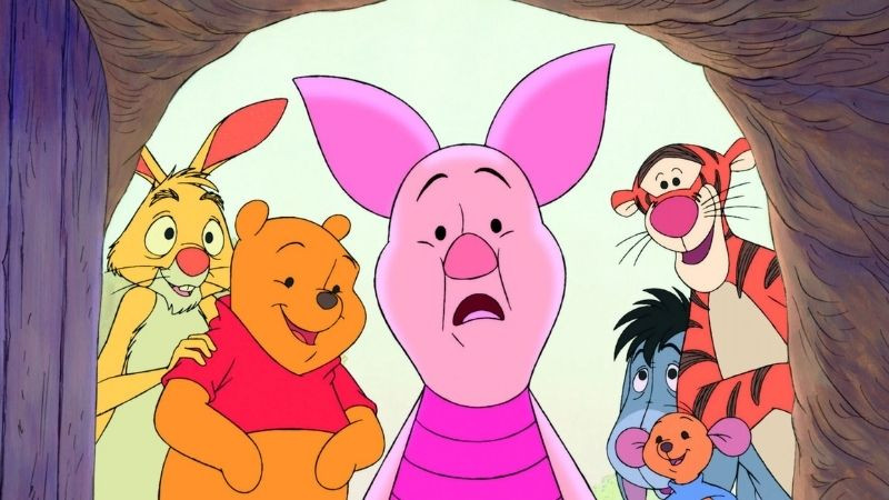 Hình nền màu hồng với nhân vật Disney Princess Aurora