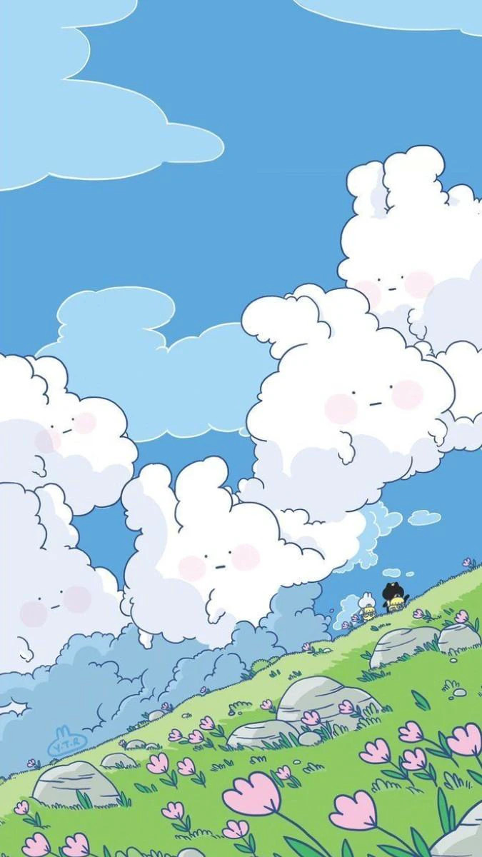 Hình nền màu xanh dương cho Zalo cute với họa tiết nhỏ