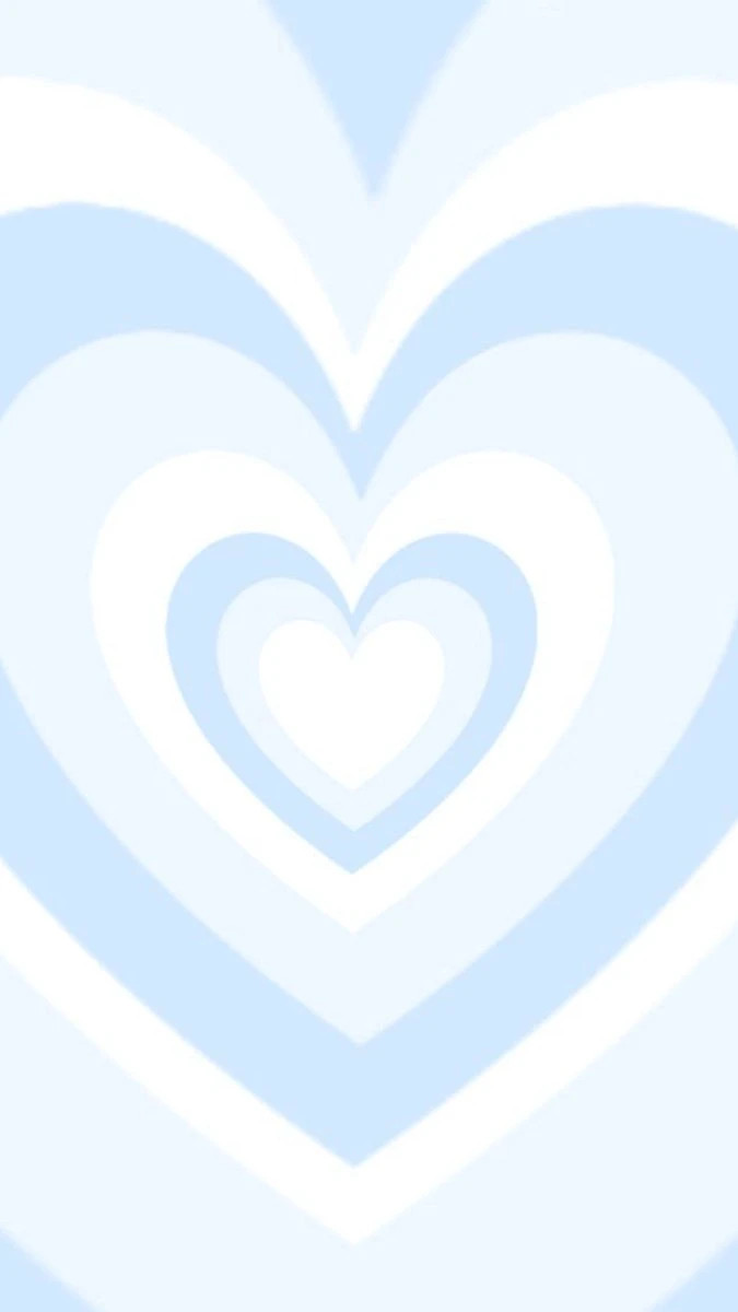 Hình nền màu xanh dương nhạt với hình trái tim đơn giản