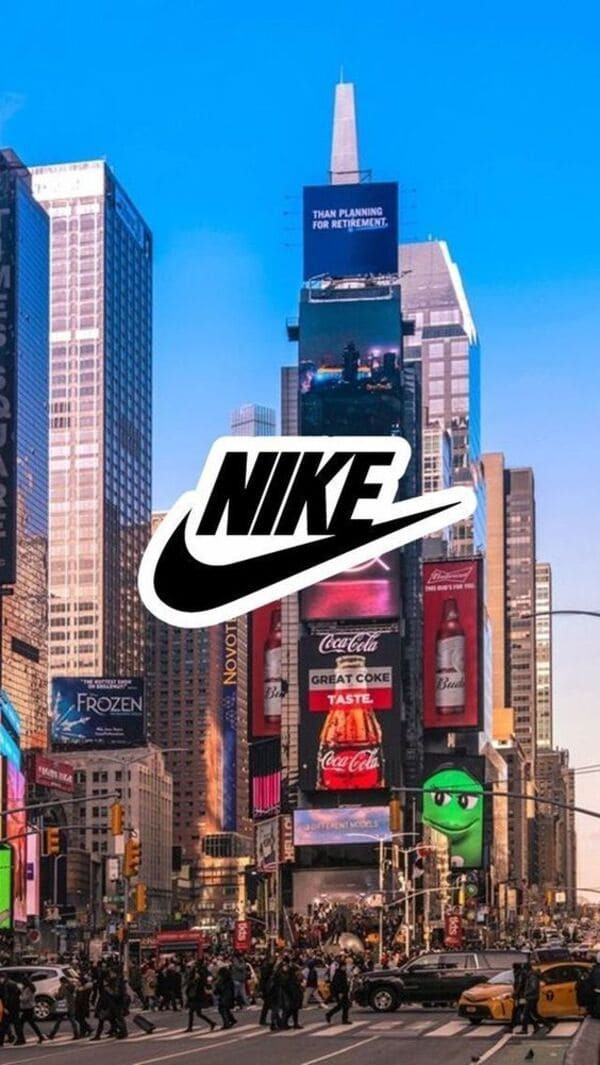 Hình nền máy tính Nike với logo lớn