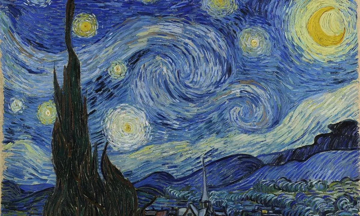 Chiêm ngưỡng vẻ đẹp động của hình nền hoạ sĩ Van Gogh "Đêm đầy sao", tối ưu cho màn hình của bạn