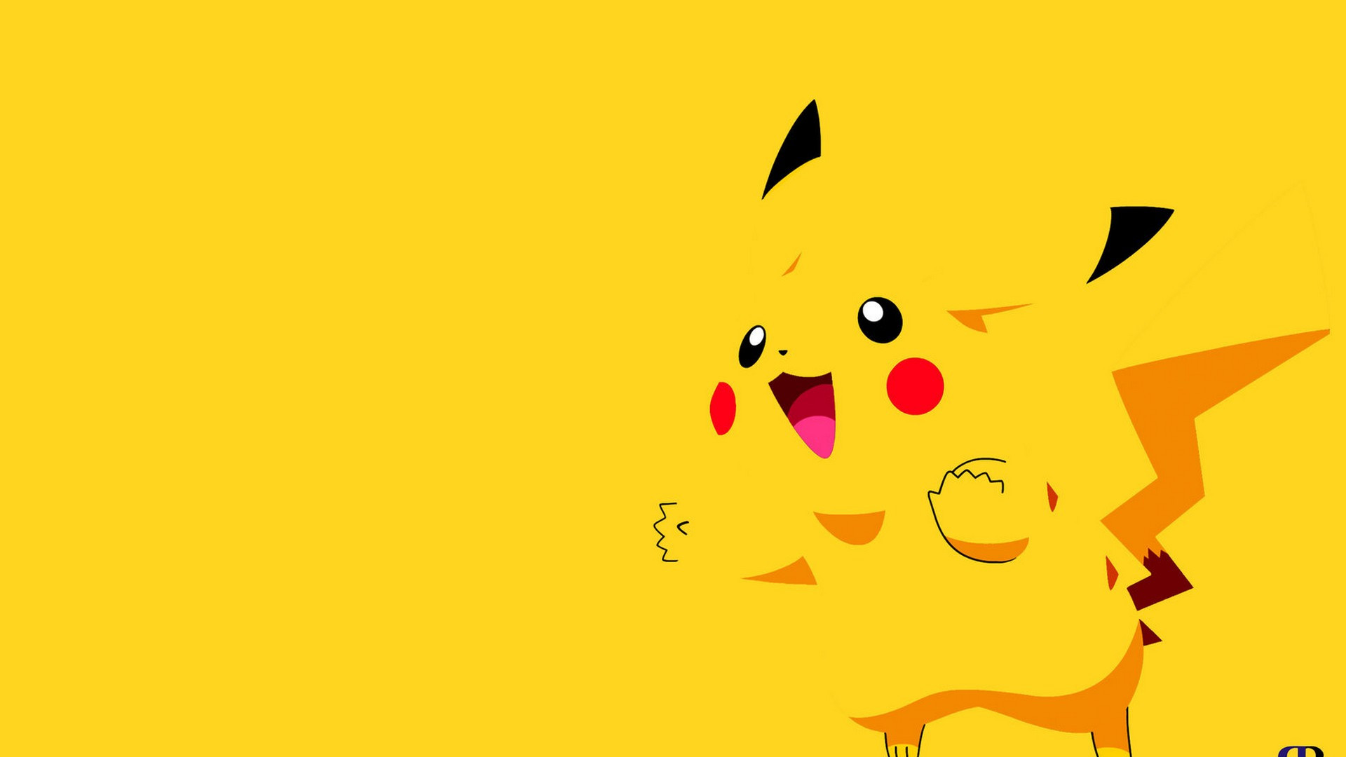 Hình nền Powerpoint dễ thương Pikachu