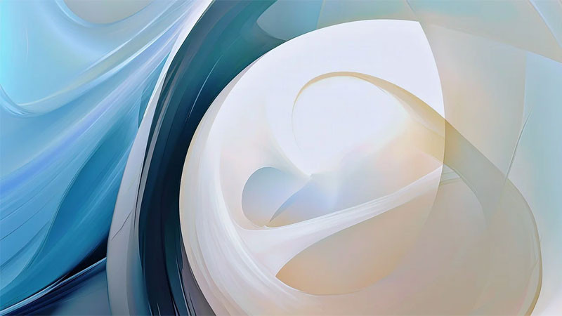 Hình nền tối giản màu xanh dương cho máy tính