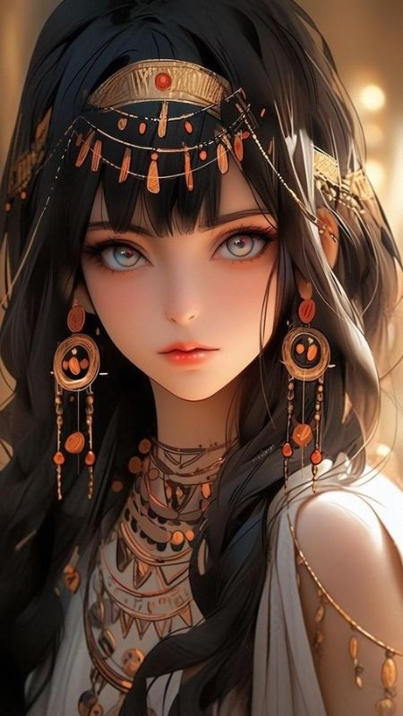 Hình nữ vương uy lực trong vẻ đẹp rực rỡ và cao quý