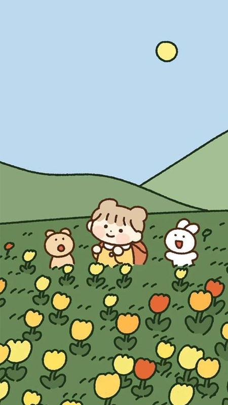 Hình vẽ nhân vật dễ thương &quot;hết nấc&quot; màu hồng