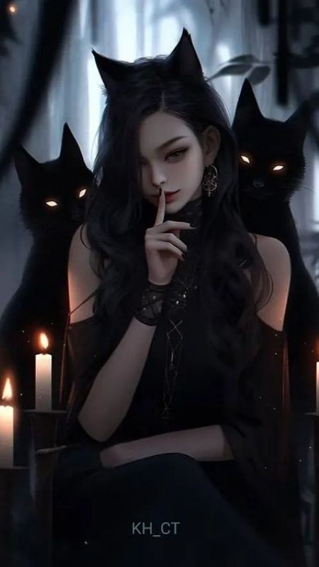 Hình vẽ nữ vương trong nét đẹp ma mị và uy quyền