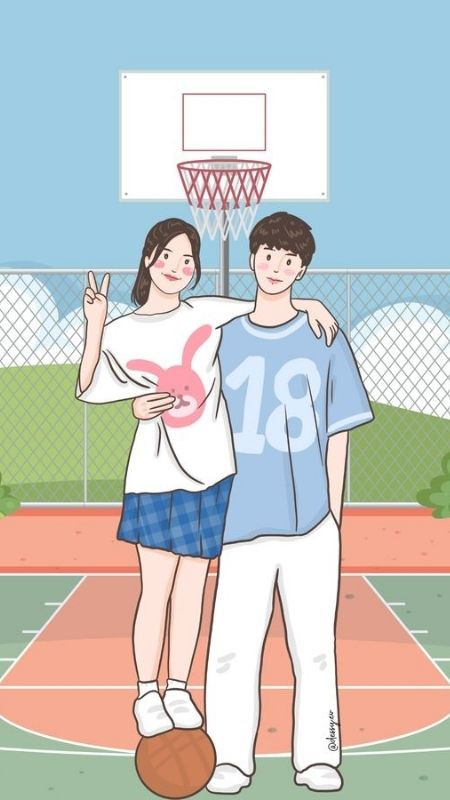 Hình yêu nhau mang phong cách thể thao năng động và khỏe khoắn