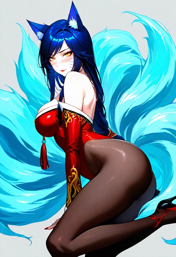 Hồ ly Ahri trong khung cảnh giả lập công nghệ cao siêu sexy