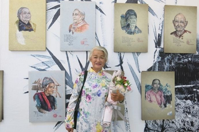 Họa sĩ Đặng Ái Việt và các tác phẩm về Mẹ Việt Nam Anh Hùng