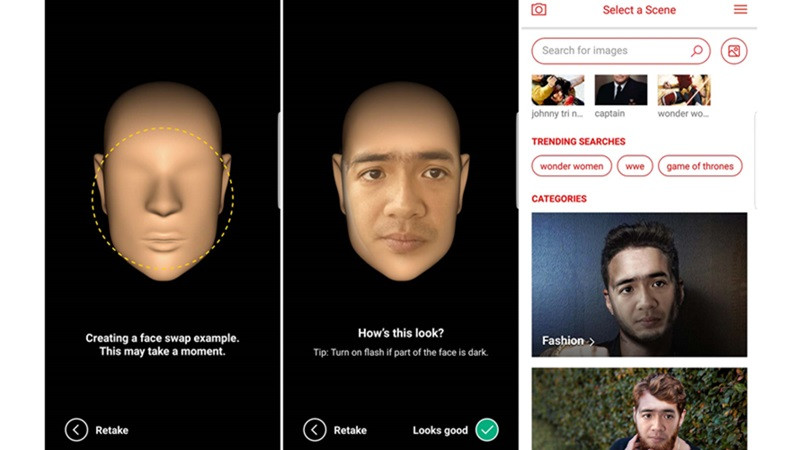 Hoán đổi và ghép mặt dễ dàng với ứng dụng FaceSwap trên điện thoại