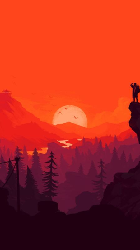 Hoàng hôn buồn vẽ tay với phong cách mềm mại