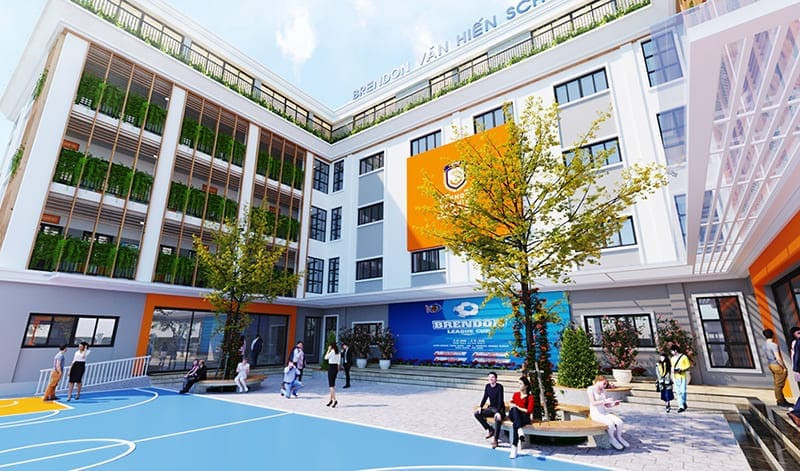 Hoạt động thể thao ngoài trời tại trường song ngữ Brendon Văn Hiến