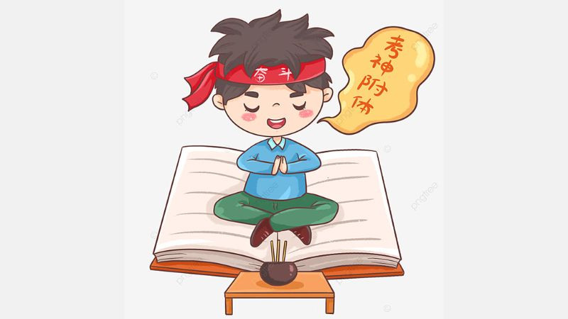 Học sinh cầu may mắn trước kỳ thi