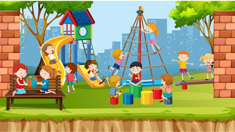 Học sinh vui đùa cuối tuần