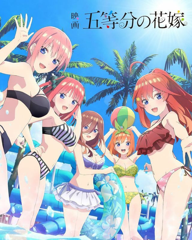 Hội bạn thân anime cùng tạo dáng chữ V trong bộ bikini