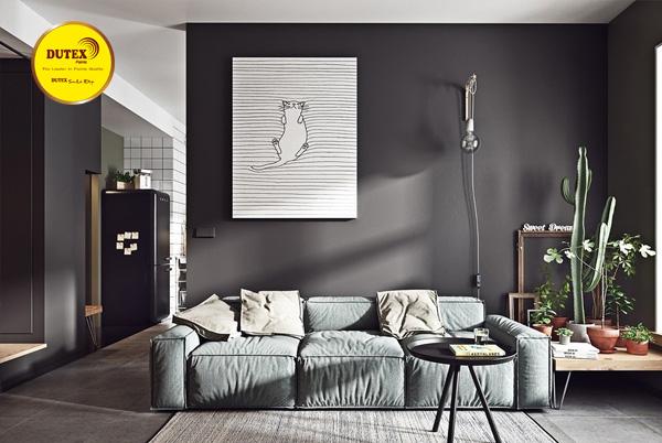 Sắc hồng 206 hợp màu trắng đen xám be tạo nên vẻ đẹp sang trọng hiện đại