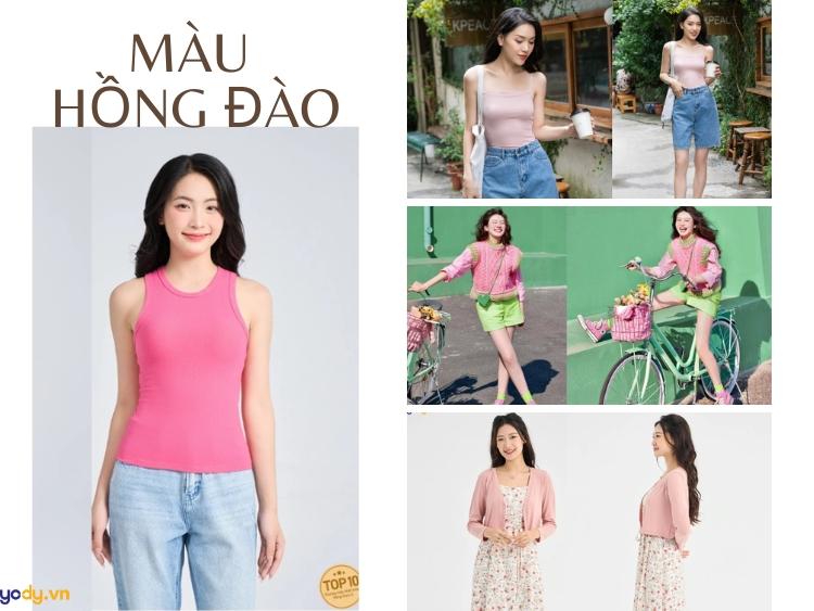 Phối màu hồng pastel với xanh mint mang đến vẻ ngoài tươi mới, tre trung va day suc song