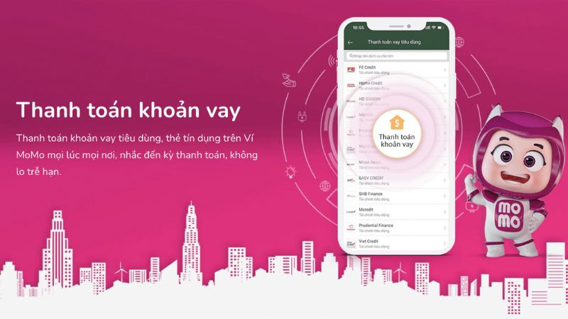 Hướng dẫn thanh toán các khoản vay tiêu dùng trên ứng dụng Momo