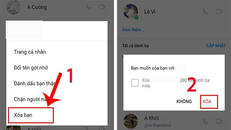Hướng dẫn xóa bạn bè trên Zalo để ngăn chặn tin nhắn spam