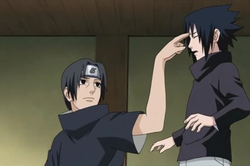 Itachi thực hiện kết ấn nhẫn thuật chỉ bằng một tay