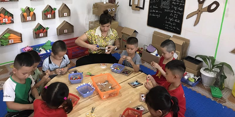Kết nối bài học STEAM với thực tế đời sống của trẻ mầm non