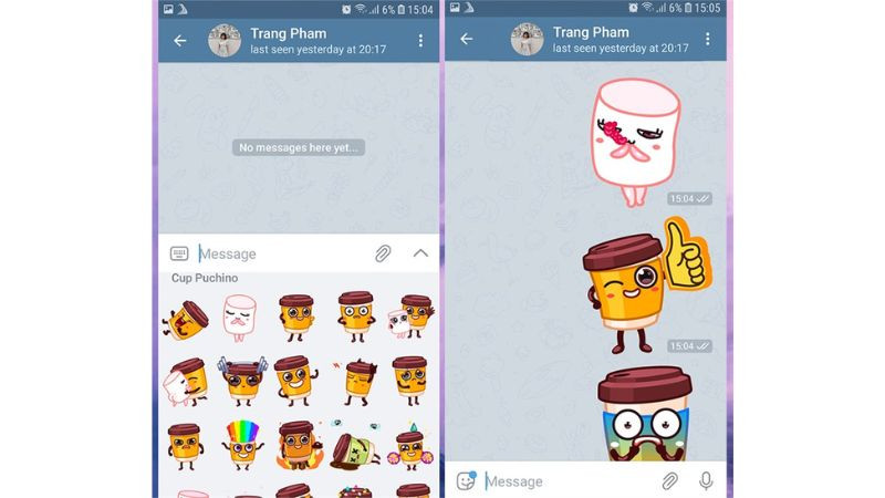 Kho sticker đa dạng và phong phú trên nền tảng ứng dụng Telegram