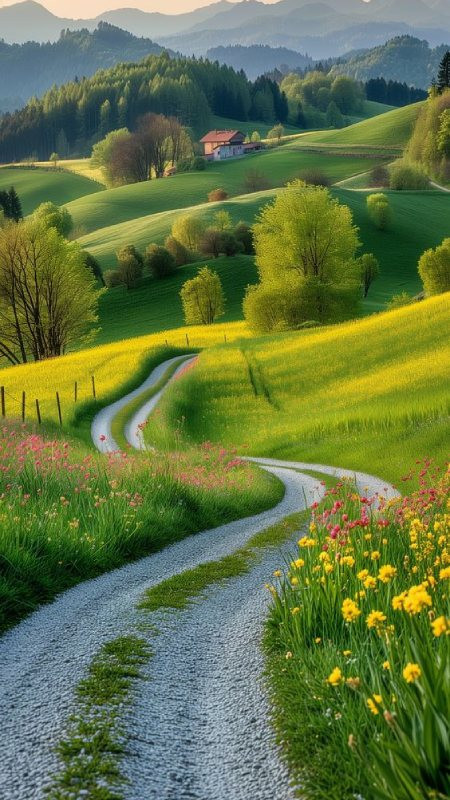 Khung cảnh hồ nước yên tĩnh với rừng cây bao quanh, phản chiếu bầu trời chiều làm ảnh nền điện thoại 4K