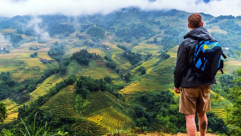 Khung cảnh ruộng bậc thang tuyệt đẹp ở Sapa, một trong những điểm trekking nổi tiếng