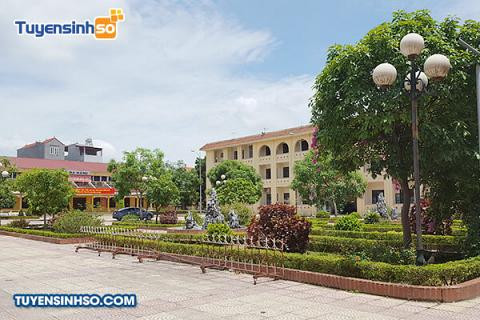 Khuôn viên xanh mát của Cao đẳng Sư phạm Bắc Ninh