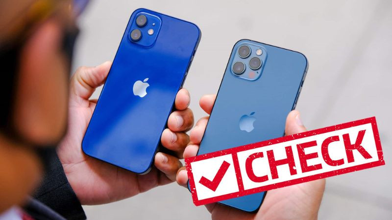 Kiểm tra kỹ lưỡng mặt lưng và viền của iPhone cũ để tìm vết trầy xước hoặc móp méo