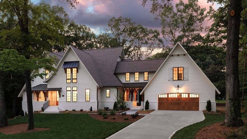 Kiến trúc nhà phong cách Bắc Âu với mặt tiền tối giản