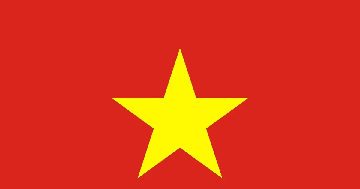 Hinh anh la co do sao vang bay tren dinh doc lap, bieu tuong quoc gia Viet Nam