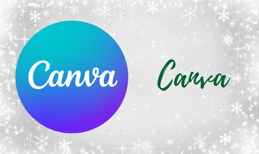 Logo Canva - Công cụ giúp tạo hình ảnh và thiết kế chủ đề Giáng sinh chibi