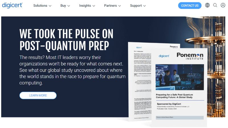 Logo của DigiCert, một Certificate Authority (CA) được tin cậy bởi nhiều tập đoàn công nghệ và tổ chức lớn trên thế giới