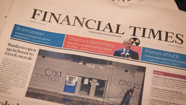 Logo hoặc hình ảnh minh họa tờ báo Financial Times, thường được viết tắt là Ft trong lĩnh vực tài chính