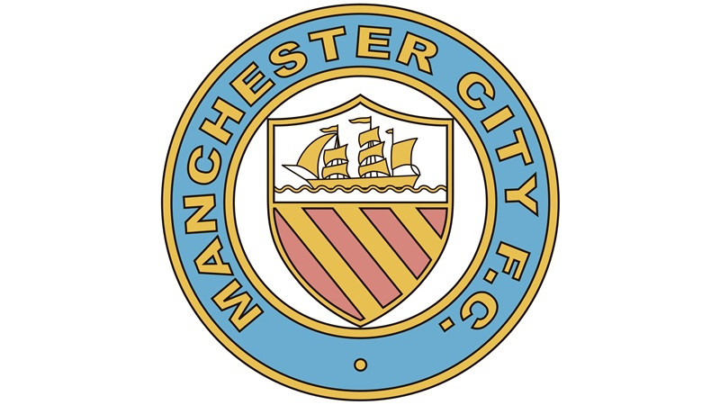 Logo Manchester City giai đoạn 1930-1972 với biểu tượng con thuyền và tấm khiên