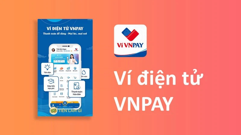 Logo và mã QR của VNPay, một trong những ví điện tử tiên phong với công nghệ thanh toán QR Pay và mạng lưới đối tác rộng khắp