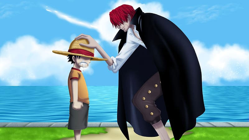 Luffy tuyên bố giấc mơ với Shanks.